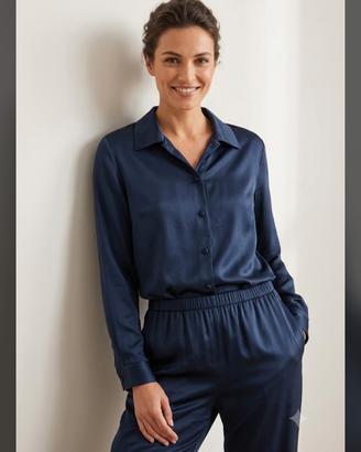Pigiama in satin Tezenis - Taglia XL - Blu Notte