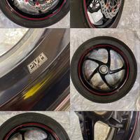 Coppia cerchi pvm triumph forgiati + dischi nuovi