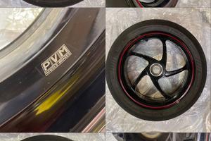 Coppia cerchi pvm triumph forgiati + dischi nuovi