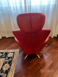 Poltrona Dodo pelle rossa  Cassina