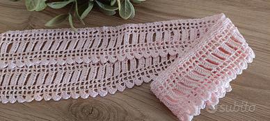 Bordo vintage di pizzo fatto a mano, 100% cottone
