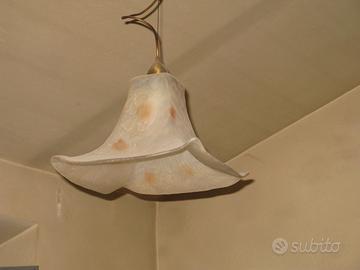 N. 4 LAMPADARI DI FATTURA ARTIGIANALE IN VENTR