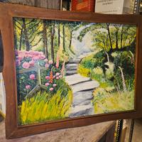 Quadro cornice legno pittura 