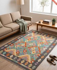 Tappeto Kilim geometrico colorato - Stile Moderno 