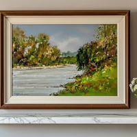 Sergio Manfredi - Olio su tavola con cornice