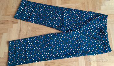 Pantalone donna a pois  taglia L ,no stiro. NUOVO
