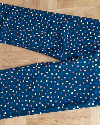 Pantalone donna a pois  taglia L ,no stiro. NUOVO