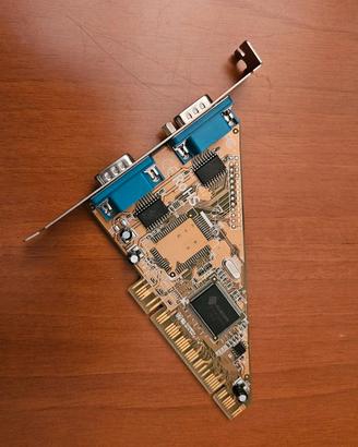 Scheda PCI doppia porta seriale COM DB9