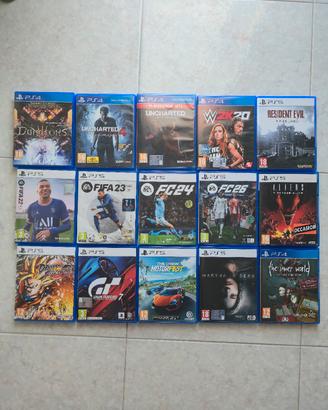 Lotto Giochi PS5 e PS4 Singoli o in Blocco