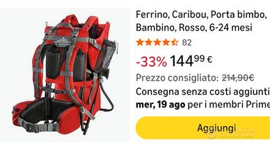Zaino per montagna / passeggiate porta bambini.