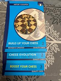 Serie di 3 libri scacchi