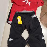 pantaloni più maglietta tor x moto cross 