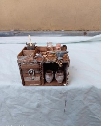 presepe banco del fabbro statuine cm.10
