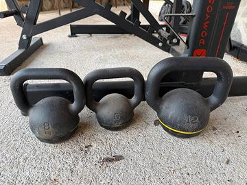 Kettlebell 6kg 8kg e 12kg