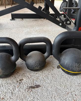 Kettlebell 6kg 8kg e 12kg