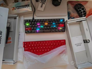 DAREU COOL60 Tastiera Gaming Nera o Rossa