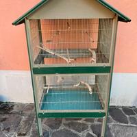 Voliera cm.75x55 h 160 metallo divisibile