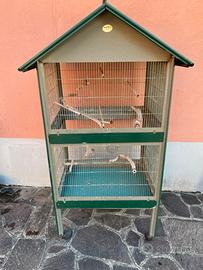 Voliera cm.75x55 h 160 metallo divisibile