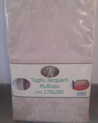 Tessuto Jaguard  color crema chiaro