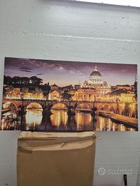Tela stampata panoramica Roma – San Pietro