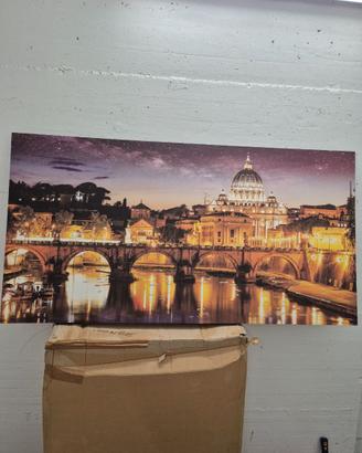 Tela stampata panoramica Roma – San Pietro
