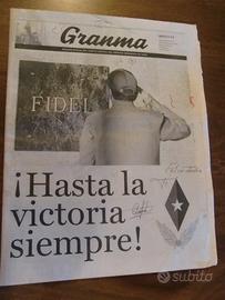 Giornale GRANMA SPECIAL 13-12-2016 Fidel Cuba Raro