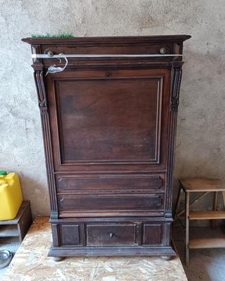 Mobile Letto d'Epoca a Scomparsa in legno 