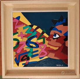 Ugo Nespolo (1941)  :  Math Mind. 