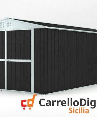 Box garage auto in Acciaio 327x611cm 19mq nero