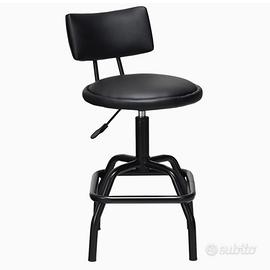 NUOVO Sgabello da Bar, Sgabello Alto in Pelle PU