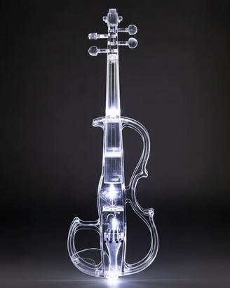 violino elettrico luminoso trasparente 