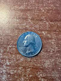 moneta rara Quarter Dollar USA del 1989
