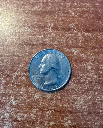 moneta rara Quarter Dollar USA del 1989