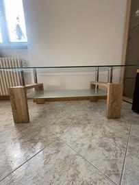 Tavolino di vetro per soggiorno