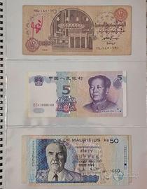 Album banconote mondo miste varie FDS - 24 pezzi