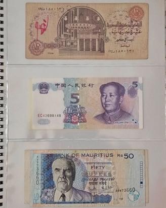 Album banconote mondo miste varie FDS - 24 pezzi