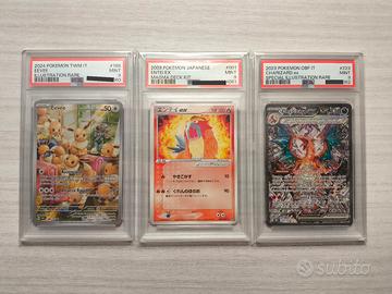 Pokémon trio PSA 9 codice consecutivi 