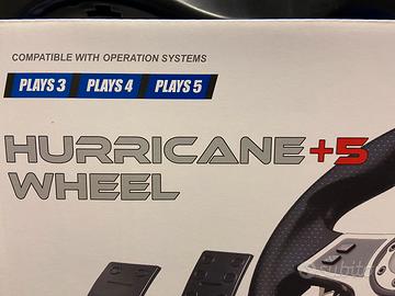 XTREME VOLANTE CON PEDALIERA HURRICANE+5 (COMPAT.PS3, PS4,PS5) SPECIAL