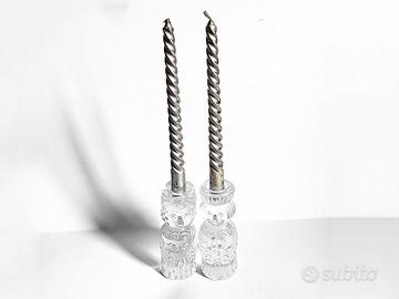 Rosenthal 2 Portacandele Vetro Re Magi Wiinblad