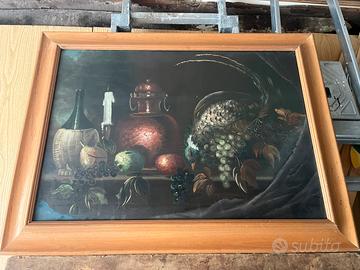 Dipinto ad olio natura morta