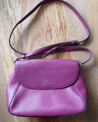 Borsa in pelle viola cm 29x20 Kate Spade
