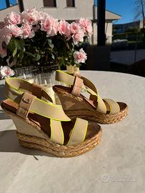 Sandali con zeppa Guardiani