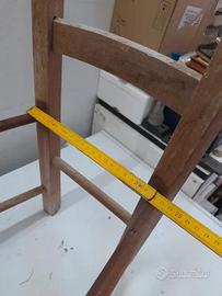 Struttura sedia in legno grezzo
