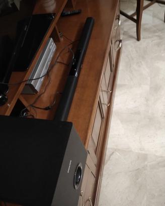 Barra amplificatore TV con subwoofer