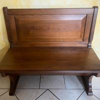 Cassapanca con contenitore in legno