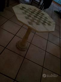 Tavolino da gioco Ottagonale in Marmo/Onice - Scac