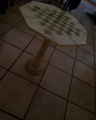 Tavolino da gioco Ottagonale in Marmo/Onice - Scac