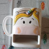 Tazza porta-biscotti a forma di unicorno
