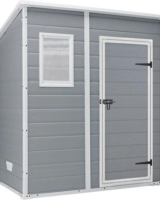 Keter - Casetta Manor Pent 6 X 4 Grigia in Resina