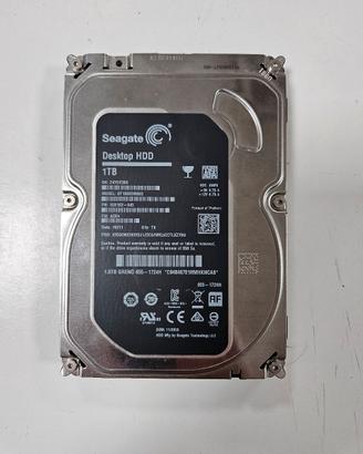 HDD Sata Seagate 1TB da testare